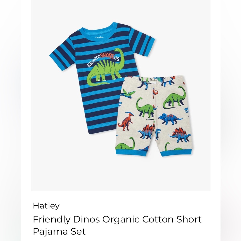 Boys “brontoSNOREus” Pajama Set by Hatley